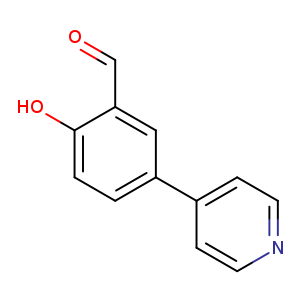 O=Cc1cc(ccc1O)c1ccncc1