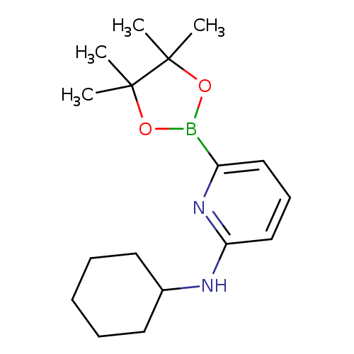 CC1(C)OB(OC1(C)C)c1cccc(n1)NC1CCCCC1