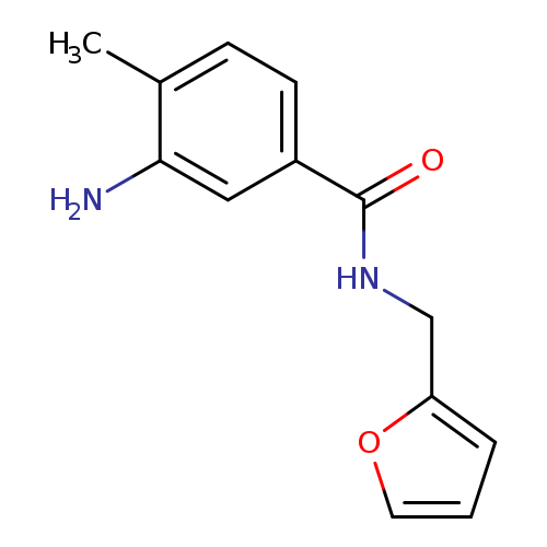 O=C(c1ccc(c(c1)N)C)NCc1ccco1