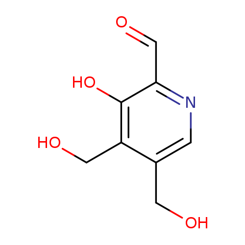 OCc1c(CO)cnc(c1O)C=O