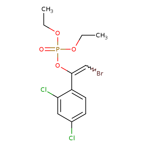 CCOP(=O)(OC(=CBr)c1ccc(cc1Cl)Cl)OCC