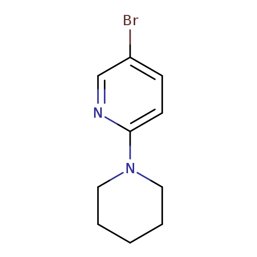 Brc1ccc(nc1)N1CCCCC1
