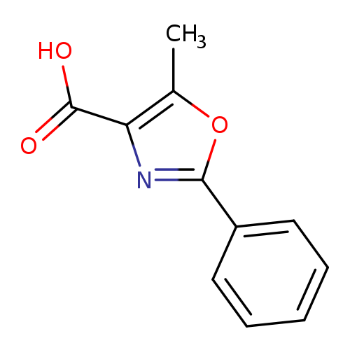 OC(=O)c1nc(oc1C)c1ccccc1