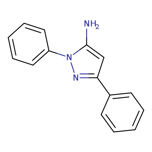 Nc1cc(nn1c1ccccc1)c1ccccc1