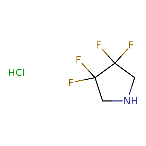 FC1(F)CNCC1(F)F.Cl