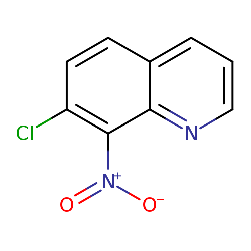 [O-][N+](=O)c1c(Cl)ccc2c1nccc2