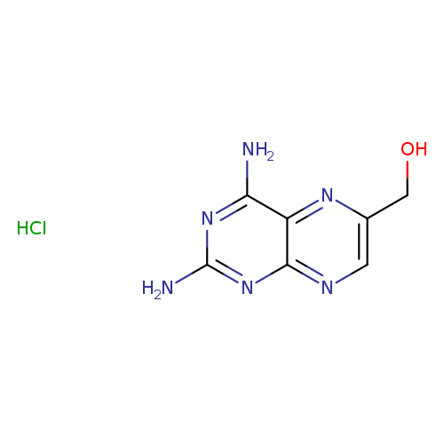 OCc1cnc2c(n1)c(N)nc(n2)N.Cl