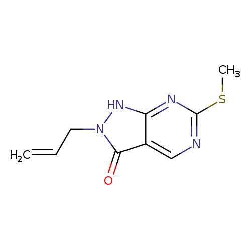 C=CCn1[nH]c2c(c1=O)cnc(n2)SC
