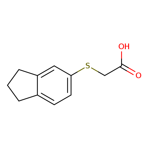 OC(=O)CSc1ccc2c(c1)CCC2