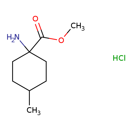 COC(=O)C1(N)CCC(CC1)C.Cl