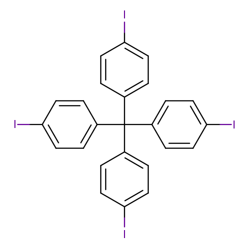 Ic1ccc(cc1)C(c1ccc(cc1)I)(c1ccc(cc1)I)c1ccc(cc1)I