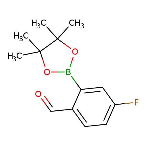 O=Cc1ccc(cc1B1OC(C(O1)(C)C)(C)C)F