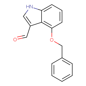 O=Cc1c[nH]c2c1c(ccc2)OCc1ccccc1