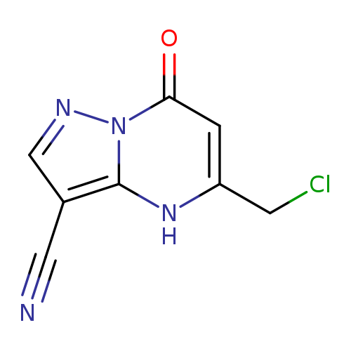 ClCc1cc(=O)n2c([nH]1)c(C#N)cn2