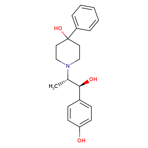 Oc1ccc(cc1)[C@@H]([C@@H](N1CCC(CC1)(O)c1ccccc1)C)O