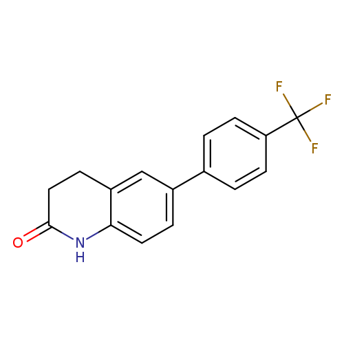 O=C1CCc2c(N1)ccc(c2)c1ccc(cc1)C(F)(F)F