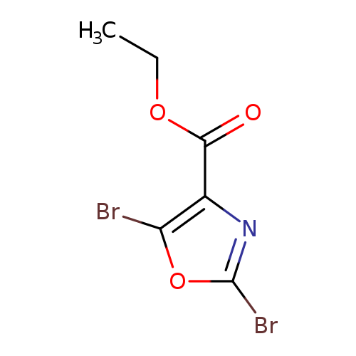 CCOC(=O)c1nc(oc1Br)Br