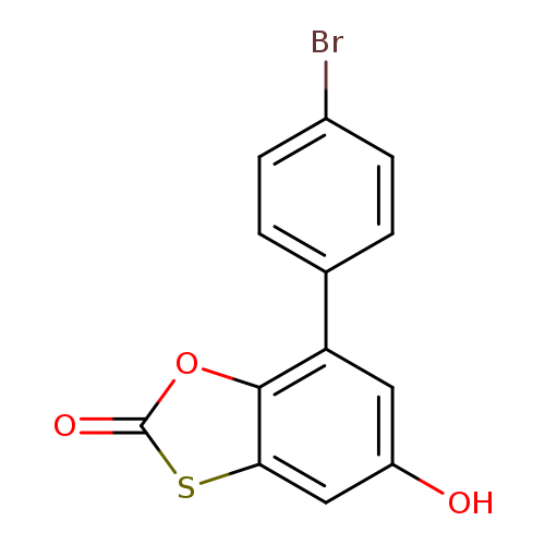 Brc1ccc(cc1)c1cc(O)cc2c1oc(=O)s2