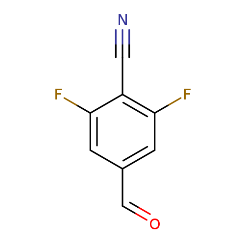 O=Cc1cc(F)c(c(c1)F)C#N