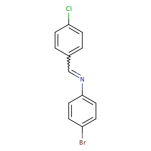 Clc1ccc(cc1)C=Nc1ccc(cc1)Br