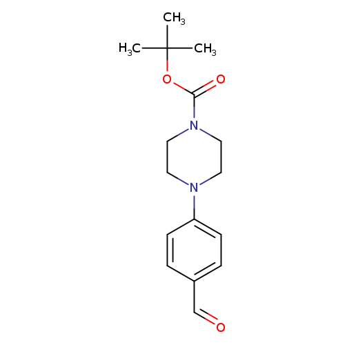 O=Cc1ccc(cc1)N1CCN(CC1)C(=O)OC(C)(C)C