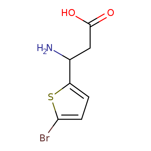 NC(c1ccc(s1)Br)CC(=O)O
