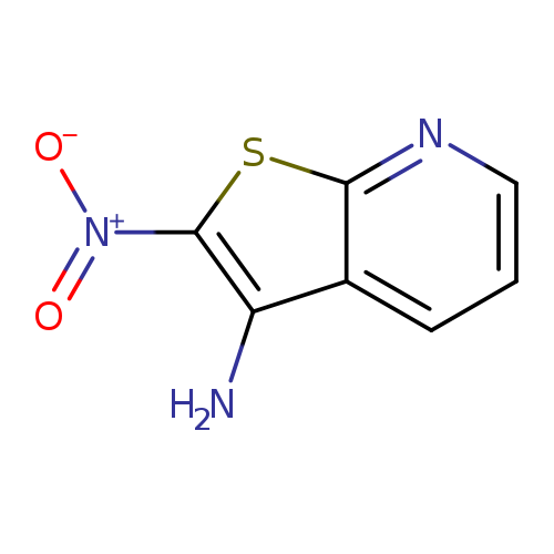 [O-][N+](=O)c1sc2c(c1N)cccn2