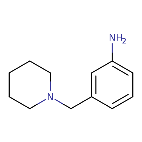 Nc1cccc(c1)CN1CCCCC1