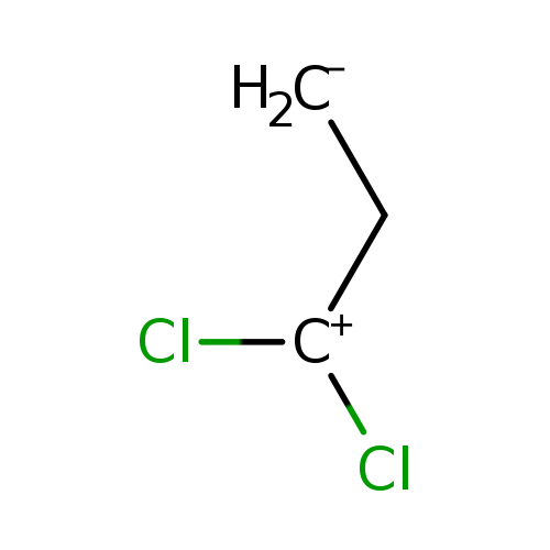 [CH2-]C[C+](Cl)Cl