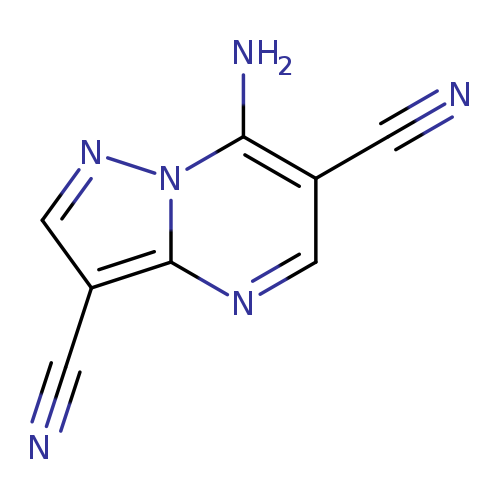 N#Cc1cnc2n(c1N)ncc2C#N