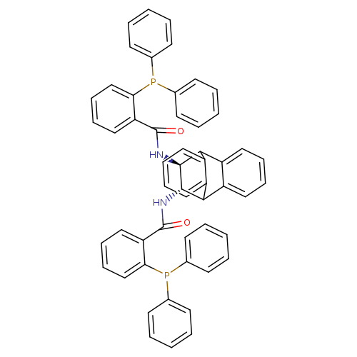 O=C(c1ccccc1P(c1ccccc1)c1ccccc1)N[C@H]1C2c3ccccc3C([C@@H]1NC(=O)c1ccccc1P(c1ccccc1)c1ccccc1)c1c2cccc1