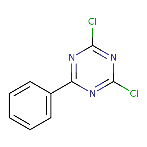 Clc1nc(Cl)nc(n1)c1ccccc1