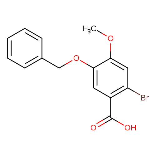 COc1cc(Br)c(cc1OCc1ccccc1)C(=O)O