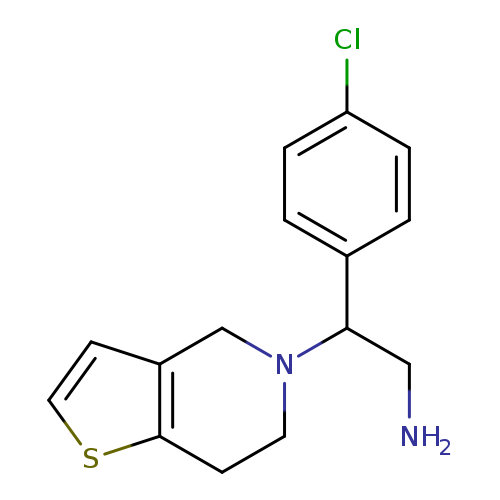 NCC(N1CCc2c(C1)ccs2)c1ccc(cc1)Cl