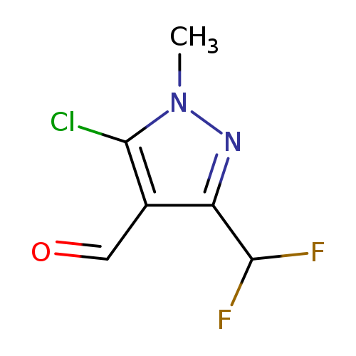 O=Cc1c(nn(c1Cl)C)C(F)F