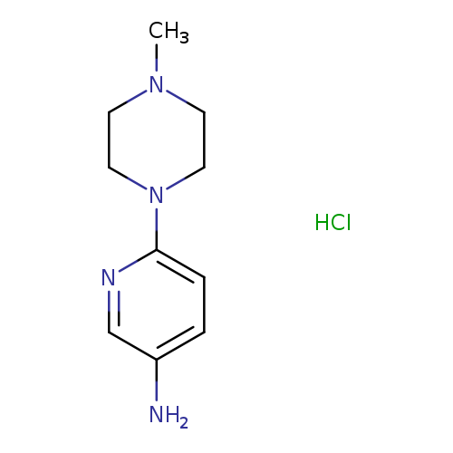 CN1CCN(CC1)c1ccc(cn1)N.Cl