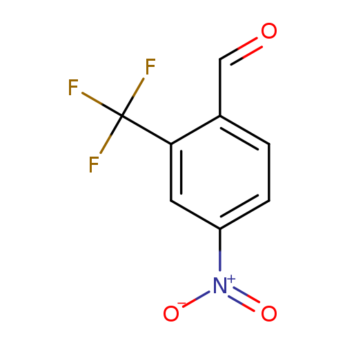 O=Cc1ccc(cc1C(F)(F)F)[N+](=O)[O-]