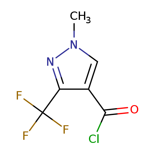 Cn1cc(c(n1)C(F)(F)F)C(=O)Cl