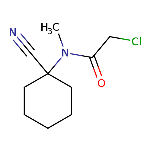 ClCC(=O)N(C1(CCCCC1)C#N)C