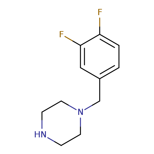 Fc1ccc(cc1F)CN1CCNCC1