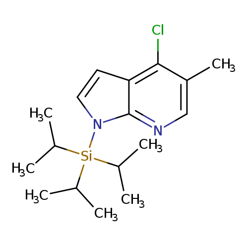 Cc1cnc2c(c1Cl)ccn2[Si](C(C)C)(C(C)C)C(C)C