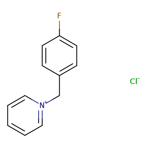 Fc1ccc(cc1)C[n+]1ccccc1.[Cl-]