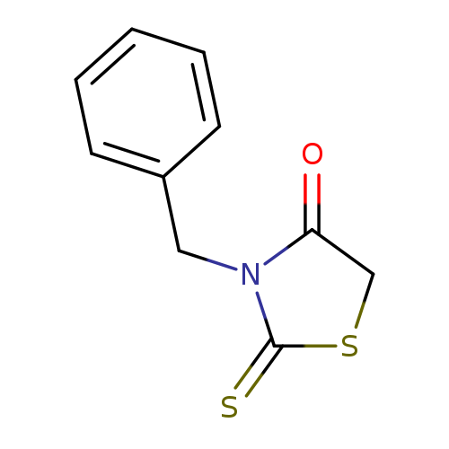 O=C1CSC(=S)N1Cc1ccccc1