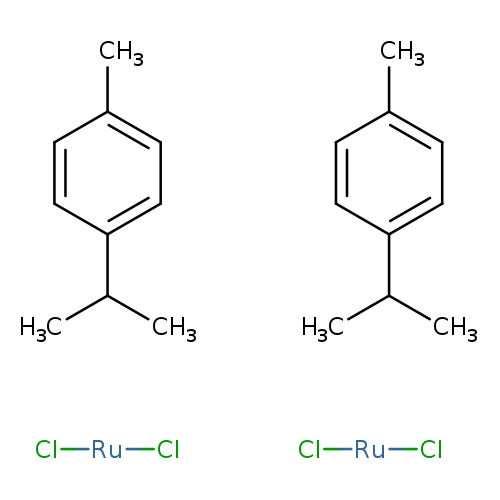 Cc1ccc(cc1)C(C)C.Cc1ccc(cc1)C(C)C.Cl[Ru]Cl.Cl[Ru]Cl