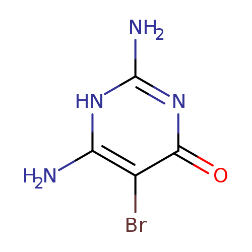 O=c1nc(N)[nH]c(c1Br)N