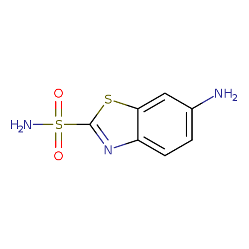 Nc1ccc2c(c1)sc(n2)S(=O)(=O)N