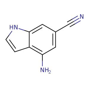 N#Cc1cc(N)c2c(c1)[nH]cc2
