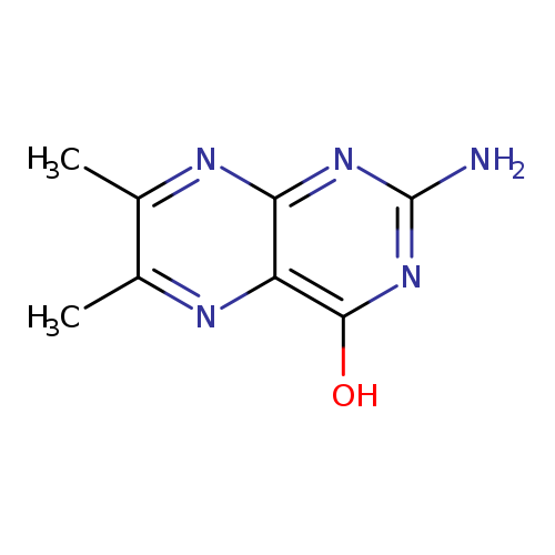 Nc1nc(O)c2c(n1)nc(c(n2)C)C