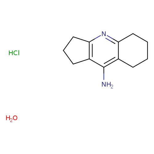 Nc1c2CCCCc2nc2c1CCC2.O.Cl
