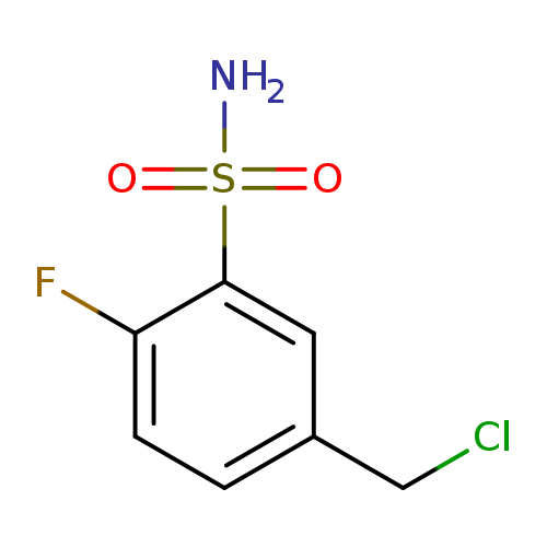 ClCc1ccc(c(c1)S(=O)(=O)N)F